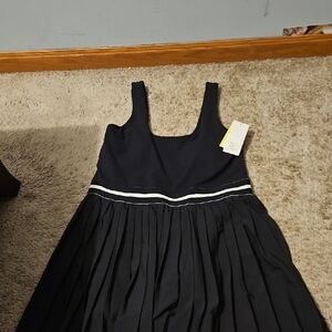 Elegant Black Pleated Dress